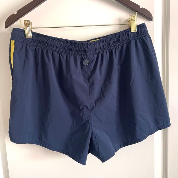 Hunter Women's Blue Athletic Side Zip Yellow Workout Tennis Shorts Size L - Picture 3 of 10
